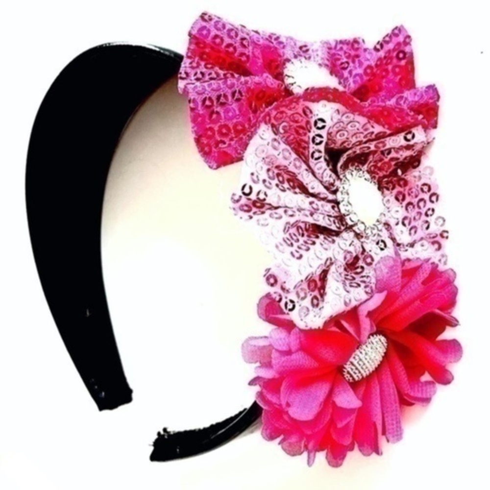 5 for $25! Sparkle/Sequin/Pearl Headband Embellishment, Bow, Flowers!